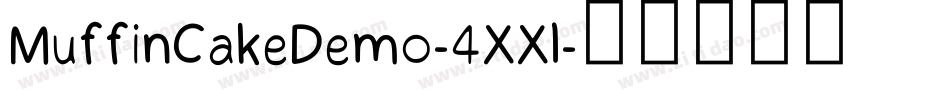 MuffinCakeDemo-4XXl字体转换