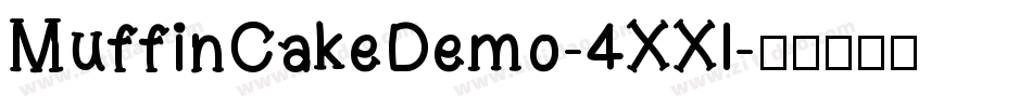 MuffinCakeDemo-4XXl字体转换