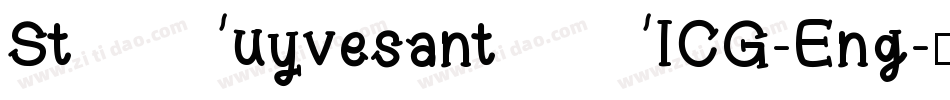 StuyvesantICG-Eng字体转换