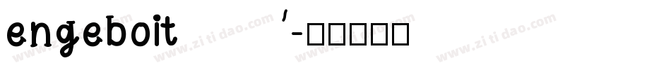 engeboit字体转换