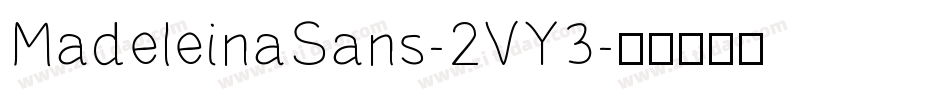 MadeleinaSans-2VY3字体转换