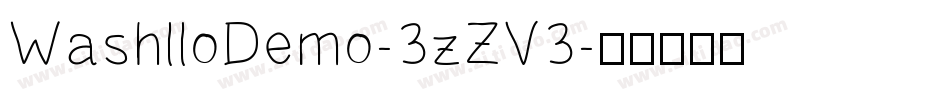 WashlloDemo-3zZV3字体转换