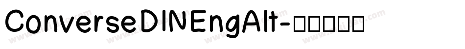 ConverseDINEngAlt字体转换