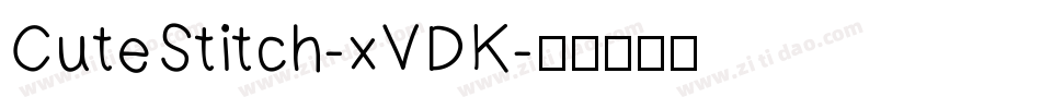 CuteStitch-xVDK字体转换