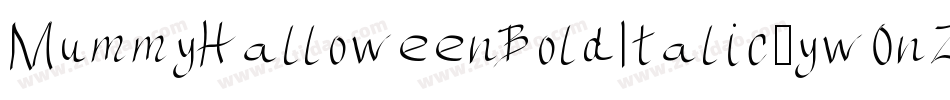 MummyHalloweenBoldItalic-yw0nZ字体转换