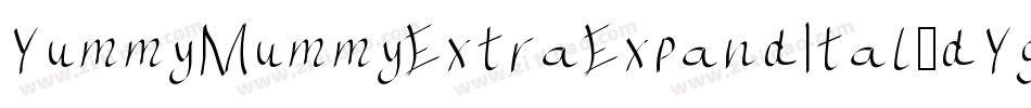 YummyMummyExtraExpandItal-dYgX字体转换
