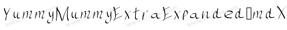 YummyMummyExtraExpanded-mdXG字体转换