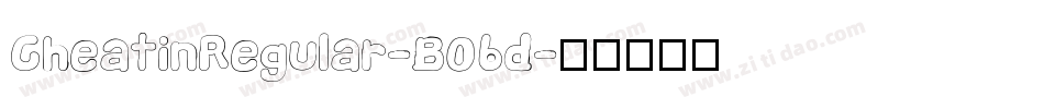 CheatinRegular-B06d字体转换
