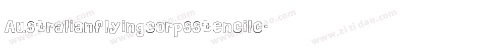 Australianflyingcorpsstencilc-0a09字体转换