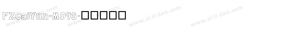 FZCaiYun-M09S字体转换