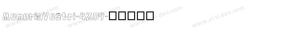 MemoriaVestri-4Z09字体转换
