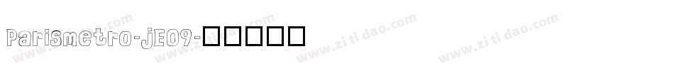 Parismetro-jE09字体转换