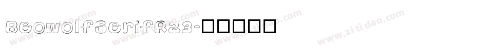 BeowolfSerifR23字体转换
