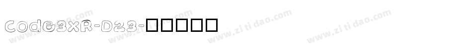Code3xR-D23字体转换