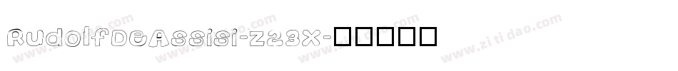 RudolfDeAssisi-z23X字体转换