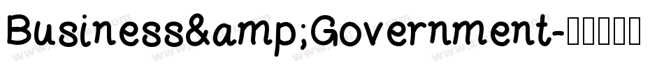 Business&Government字体转换