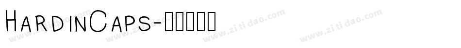 HardinCaps字体转换