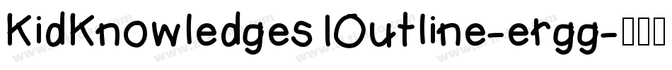 KidKnowledges1Outline-ergg字体转换