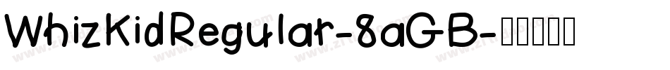 WhizKidRegular-8aGB字体转换