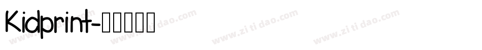 Kidprint字体转换