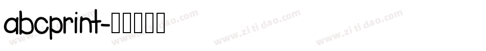 abcprint字体转换