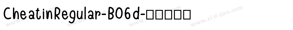 CheatinRegular-B06d字体转换