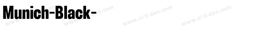 Munich-Black字体转换