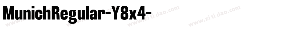 MunichRegular-Y8x4字体转换