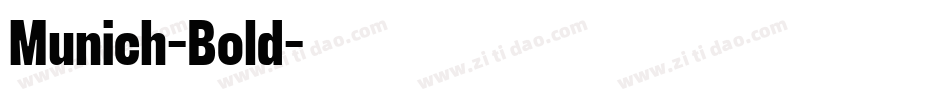 Munich-Bold字体转换