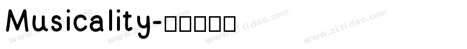 Musicality字体转换