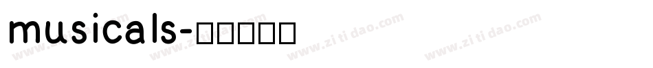musicals字体转换