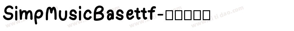 SimpMusicBasettf字体转换