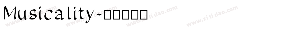Musicality字体转换