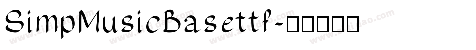 SimpMusicBasettf字体转换