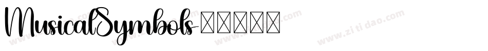 MusicalSymbols字体转换