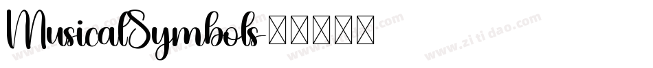 MusicalSymbols字体转换