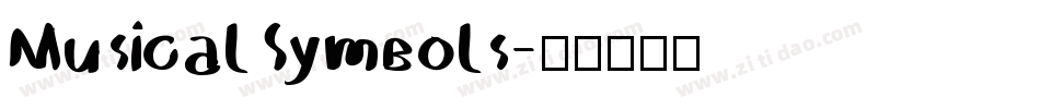 MusicalSymbols字体转换