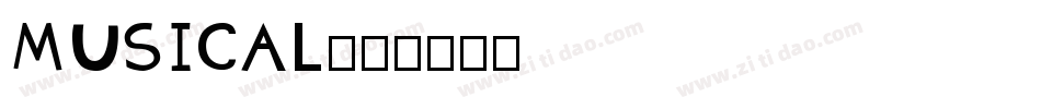 MUSICAL字体转换