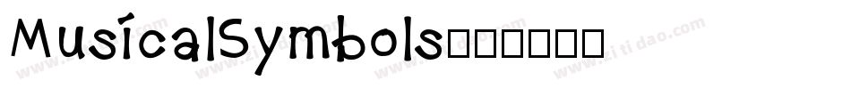 MusicalSymbols字体转换