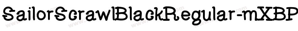 SailorScrawlBlackRegular-mXBP字体转换