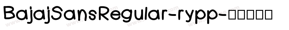 BajajSansRegular-rypp字体转换