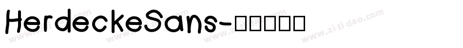 HerdeckeSans字体转换