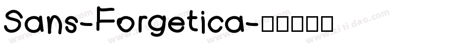 Sans-Forgetica字体转换