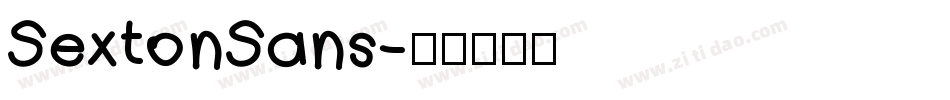 SextonSans字体转换