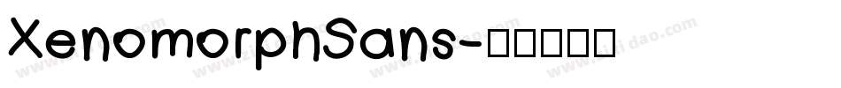 XenomorphSans字体转换