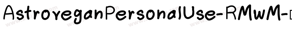 AstroveganPersonalUse-RMwM字体转换