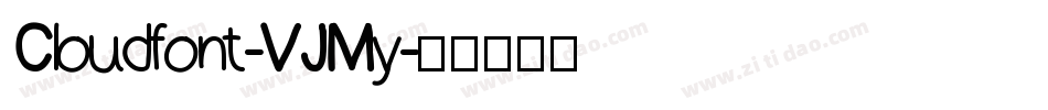 Cloudfont-VJMy字体转换