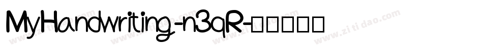 MyHandwriting-n3qR字体转换