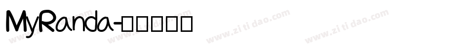 MyRanda字体转换