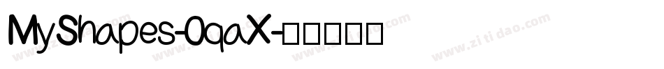 MyShapes-0qaX字体转换